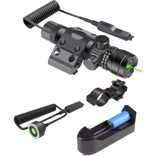 Rifle Green Laser Sight with Picatinny Rail Mount Cable Switch Red Green Dot Laser Scope Hunting Sight