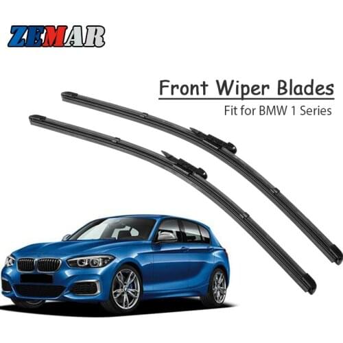 ZEMAR Windscreen Front Wiper Blades for BMW E81 E82 E87 E88 F20 F21 Series 1 116i 118i 120i 125i 128i 130i 135i 116d 118d 120d M