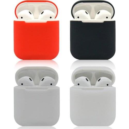 Silicone Shock Proof Protector Sleeve For Apple AirPods Case Skin Cover for AirPods True Wireless Earphone Box Accessories