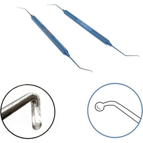 Titanium eye Double Phaco Chopper hook ophthalmic surgery instrument