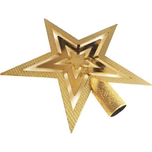Three-dimensional Golden Five-pointed Star for Christmas Tree Top Star Tree Top Decorations Accessories Christmas Ornaments