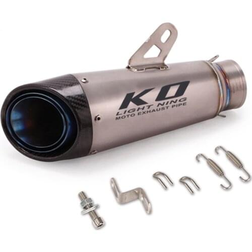 Universal 60mm Motorcycle Exhaust Pipe Titanium Alloy Escape No DB Killer for Street Bike ATV ZX10R CBR1000RR S1000RR 959