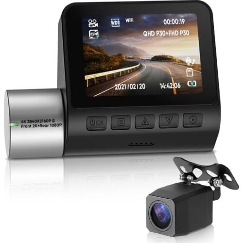 A50 Dash Cam 4K 1944P ADAS Car Dash Camera /Rear Car DVR Front 2K Rear 1080P Dual Sight Cam 24H Parking monitoring