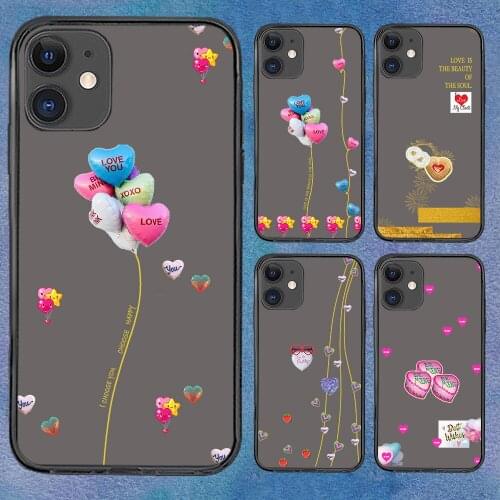 Balloon Love Fashion For iPhone 11 Case 6 Mini Pro XS Max X XR 11 8 Plus Luxur Soft TPU Airbag Cover 12Pro 11Pro 12Mini