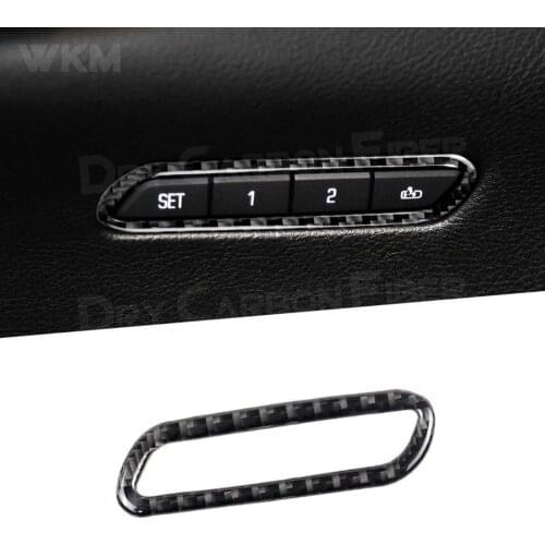 1Pcs Carbon Fiber Seat Memory Adjustment Aecorative Cover for Cadillac XT5 2016-2019 Car Accessories Interior Car Decor Car Trim