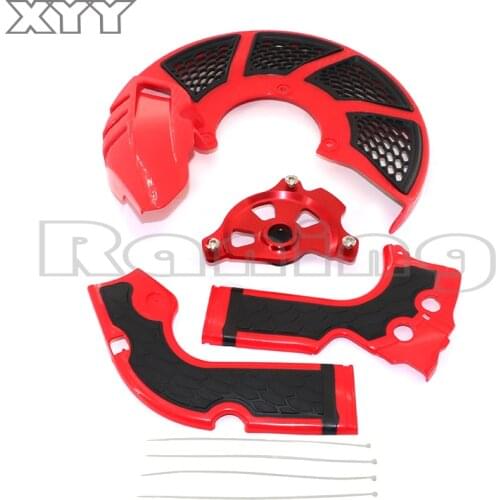 20mm hub X-Brake Disc Rotor Guard Cover Protector Protection Frame Guard Fit CR CRF CR125 CR250 CRF250L Motocross Off Road