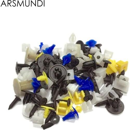 200Pcs Mixed auto fastener Car Vehicle Bumper Clips Retainer Fastener Rivet Door Panel Fender Liner universal for all car