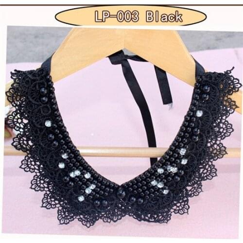 2016 Fashion Lace Necklace Pendant Vintage Wedding Jewelry Choker maxi Necklace False Collar Statement bead pearl collier femme