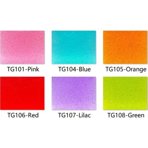 Acrylic (PMMA) Transparent Glittering 3.0 Sheets for Jewelry, Crafts, Art Works, Decoration - 24 Colors/11 Sizes Available