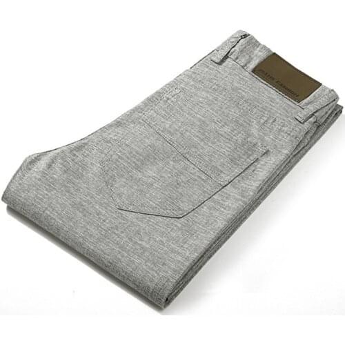 2020 High Quality Mens Linen Pants Men Casual Summer Thin Trousers Men Pantalones Male Pants Size 38
