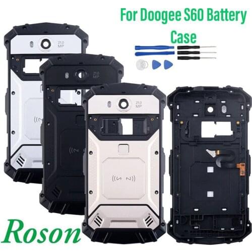 Roson for Doogee S60 Battery Case 5.2 Inch Protective Battery Back Cover Fit Replacement For Doogee S60 Lite With Tools