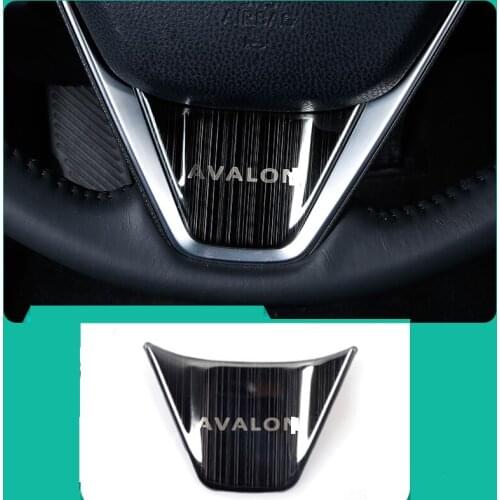 Car Steering Wheel Decorative Strips Cover Trim Stickers for Toyota Avalon 2019 2020 2021 Carstyling Accessories