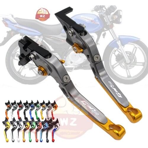 For SUZUKI GW250 GW 250 Inazuma 2013 2014 2015 Motorcycle CNC Billet Aluminum Folding Extendable Brake Clutch Levers 17 colors