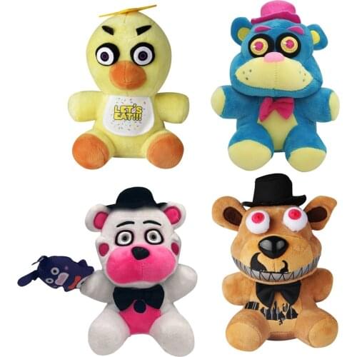18 Cm FNAF Nightmare Bear stuffed Plush Doll Jungle Series Stuffed Animals Toys for Kids Baby Children Gifts Wow Price Decor