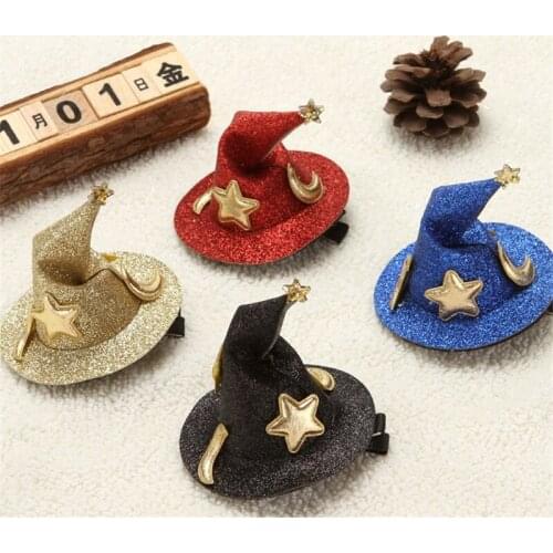 Halloween Witch Hat Halloween Birthday Party Decoration For Kids Halloween Wizard Hat Hair Accessory Fw48