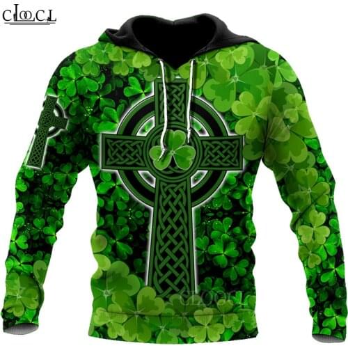 HX Newest Popular St Patricks Day Irish 3D Print Hoodie Women Men Women Tracksuit Pullover Fashion Casual Hoodies Drop Shipping