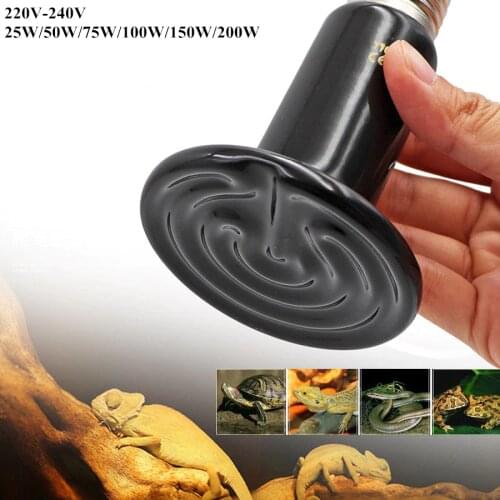 Ceramic Emitter Heat Lamp Bulb For Reptile Animals Heater Brooder chocadeira ceramic heate Pet Heating Bulb Infrared 220V-240V
