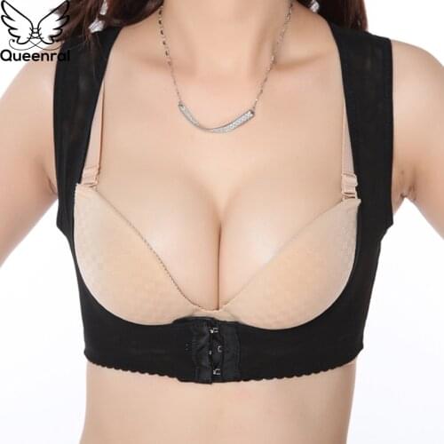 Queenral Chest Orthoses Breast Care Gather Adjustable Underwear Body Lady Underwear Chest Care Corrector Women Breast Size S-2XL