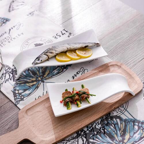 Creative Western Food Hotel Household Private Kitchen Ceramic Plate Vegetable Soup Plate Western Tableware Fruit Salad Placement