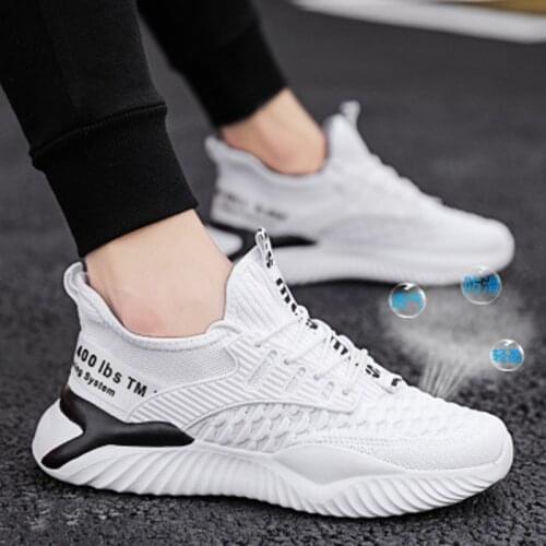 Lace-up Fashion Sneakers Mens Sports Shoes Comfortable Breathable Men Running Shoes Sale Autumn Non-slip Training Shoes 39-44