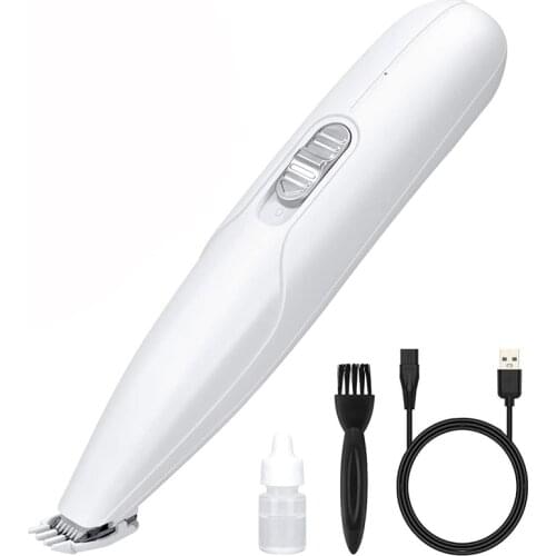 Dog Grooming Clippers Professional Pet Foot Hair Clippers 2-Speed Dog Grooming Kit Low Noise and Rechargeable