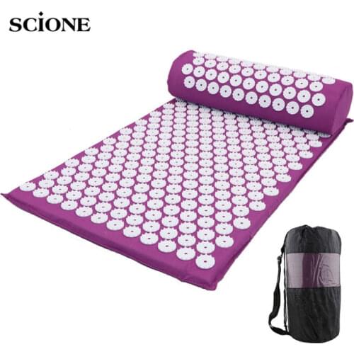 Massager Cushion Massage Yoga Mat Acupressure Pad Relieve Stress Back Body Pain Spike Mat Acupuncture Massage Relaxation Mat XA1