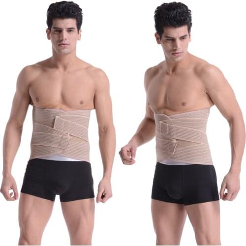 Men Elastic Corset Back Lumbar Brace Support Belt Women Orthopedic Posture Back Belt Waist Belt Abdominal Correction XL
