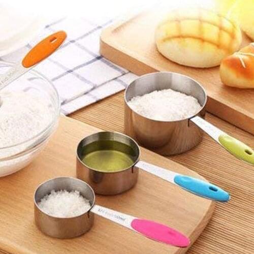 Stainless Steel Tea Powder Measure Spoon Coffee Milk Sugar Measuring Cups Scale Metering Baking Accessories Kitchen Tool 10PCS