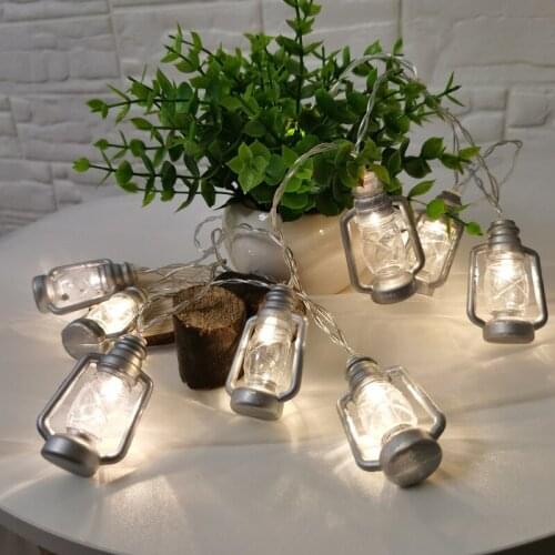 Night Light Christmas Gift Halloween Party Home Room Desktop Decoration Fairy Lights Led Battery/USB Operated Retro Oil Lamp