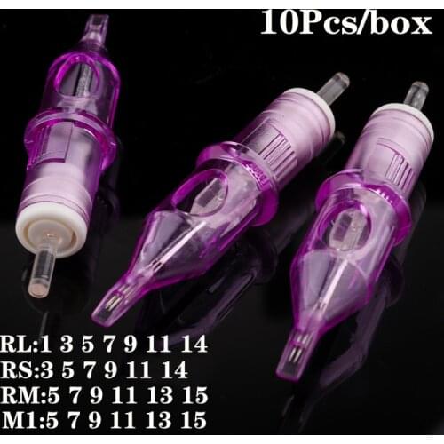 New Standard Tattoo Cartridge Needle RL RS RM M1#12-0.35mm 1RL 3RL 3RS 5RS 15RM 15M1For Tattoo Liner Shader Free Shipping