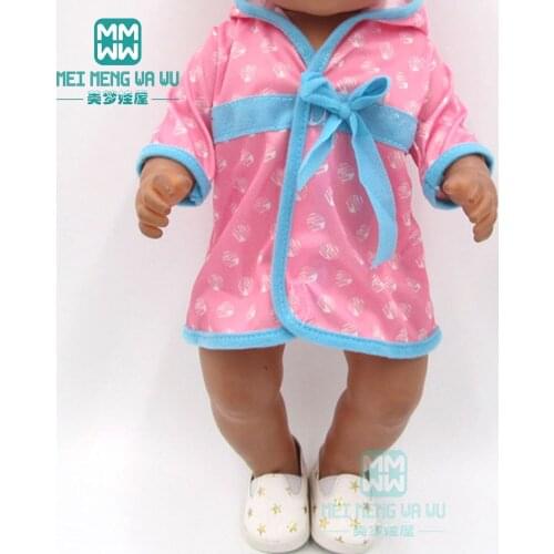 Doll clothes fits 43 cm new born dolls Accessories Cartoon pajamas Casual Wear for baby birthday gifts