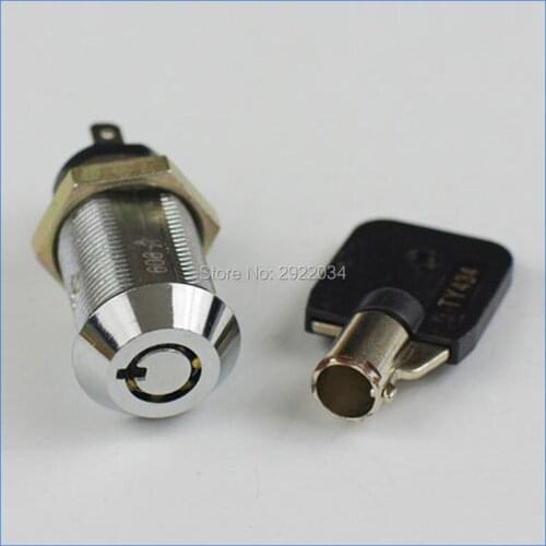 RayLock pack of 10 one key pull 2 flat plug tubular key switch lock for gambling machines