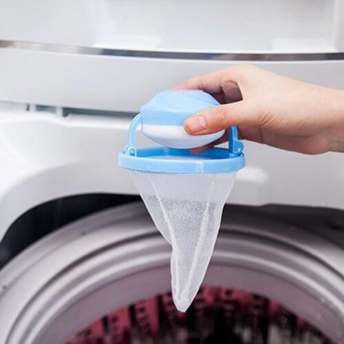 Floating Lint Hair Catcher Mesh Pouch Washing Machine Laundry Filter Bag Home Supplies SCVD889