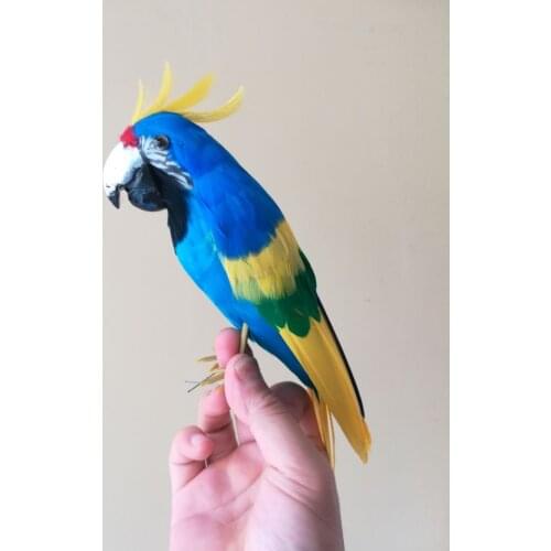 Polyethylene&feathers colourful parrot large 30cm simulation bird hard model prop.home garden decoration Xmas gift w0607