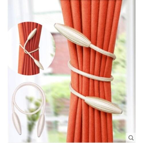 2pcs/lot Arbitrary shape strong Curtain Tiebacks Plush Alloy Hanging Belts Ropes Curtain Holdback Curtain Rods Accessoires