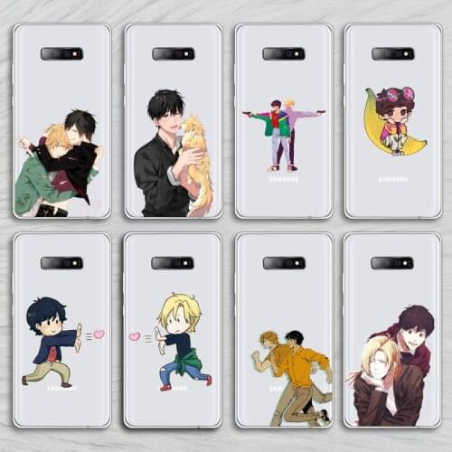 Japanese Anime Banana Fish Phone Cases Transparent for Samsung A71 S9 10 20 HUAWEI p30 40 honor 10i 8x xiaomi note 8 Pro 10t 11