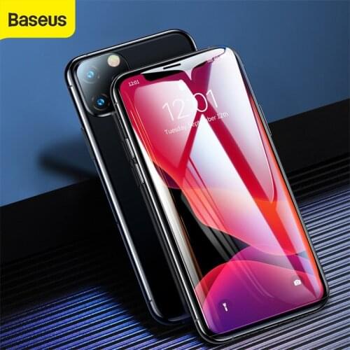Baseus 0.23mm 2PCS Glass Screen Protector For iPhone 11 Full Cover Tempered Protective Glass For iPhone Front Tempered Film