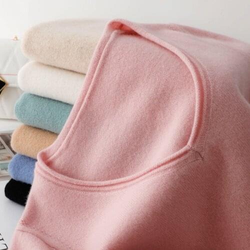 100% pure wool cashmere sweater womens V-neck pullover casual knitted Top womens jacket autumn and winter new long sleeves