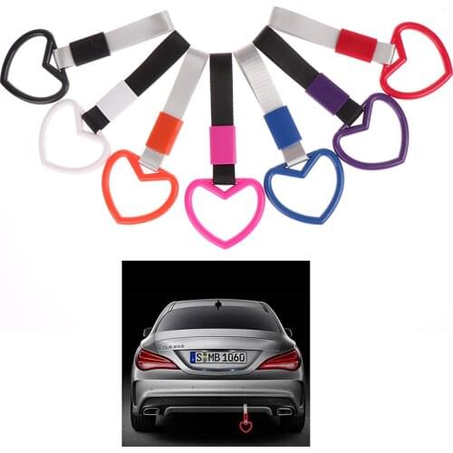 1Pc Ring Heart Train Bus Handle Hand Strap Drift Charm Strap Drift Auto Accessories Car Styling