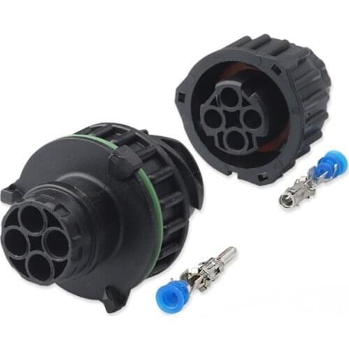 100 sets DJ3043Y-2 Tyco 4 Pin way round A7 odometer speed sensor plug male or female car sealed connector 1-967402-1 1-967325-1