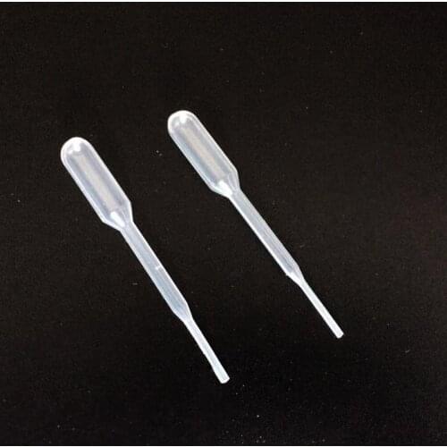 100PCS Disposable Safe Eye Dropper Transfer Storage 0.2ml Pipettes Plastic Supplies Practical Transparent Pipettes