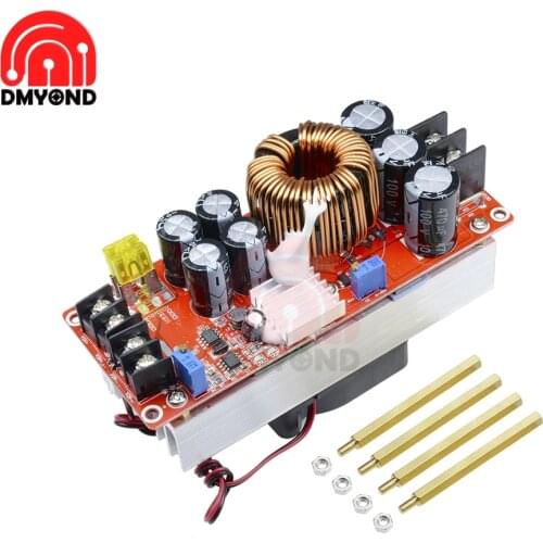 1500W 30A DC-DC Step Up Power Supply Boost Converter 10-60V to 12-90V Current Power Supply Module With Fan 12V 24V 36V