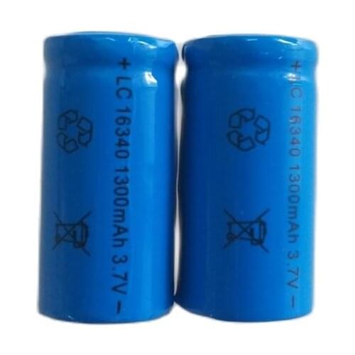 2PCS SHSEJA CR123A 123A CR123 ICR 16340 1000mAh 3.7V Li-ion Rechargeable Battery