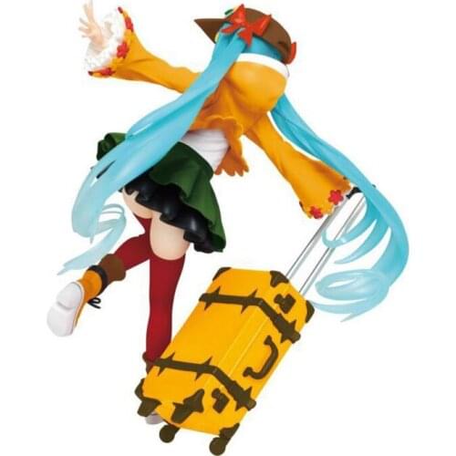 2021 18 Cm Bandai Hatsune Miku Renewal Luggage Autumn Clothes Anime Figure Adult Doll Model Decoration Birthday Toy Christmas