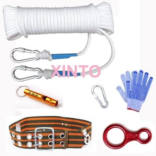 30--45M Anti-fire Outdoor safety belt mountaineering rock climbing cable harness life-saving rope lifting sling