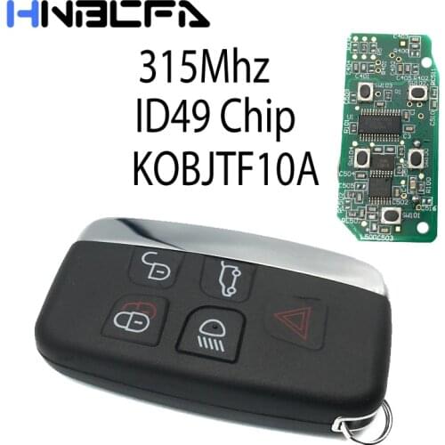 315MHz ID49 Chip Car remote Key Fob For Land Rover Evoque Evoque 2010-15 Ranger Rover Discovery 4 Freelander 5 Buttons