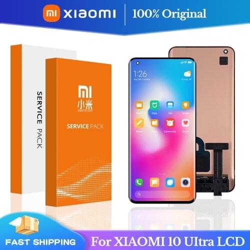 6.67" Original For Xiaomi Mi 10 Ultra LCD Display Touch Screen Digitizer Assembly For Xiaomi Mi 10 Ultra lcd M2007J1SC Model