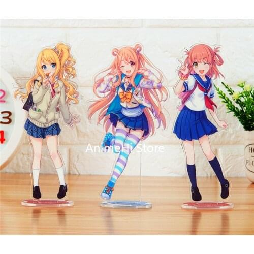 Anime Princess Connect Re Dive Figures Toys Kokoro Kyaru Hikawa Acrylic Dolls Cosplay 15cm Standing Decoration for Gift