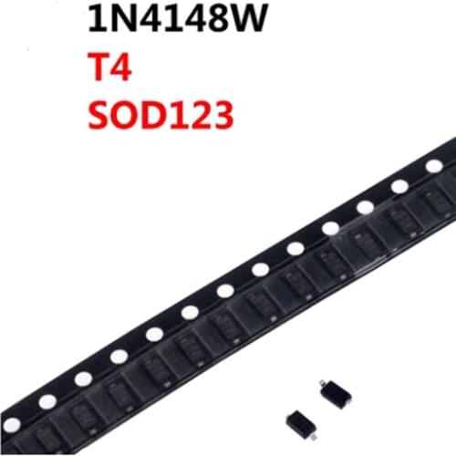 Free shipping 100PCS Sale New 1N4148 1N4148WS T4 1N4148W SMD 0805 SOD-323 IN4148