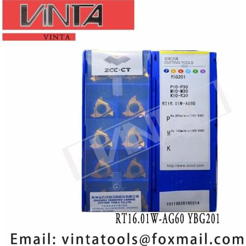 Free shipping high quality 10pcs/lots RT16.01W-AG60 YBG201 cnc carbide turning inserts